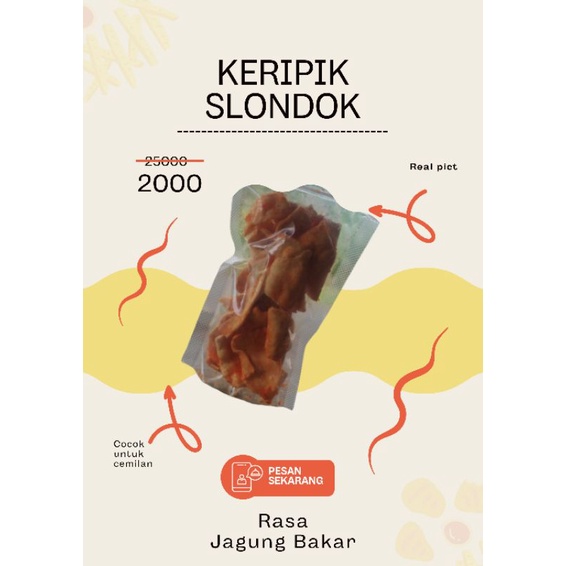 

Keripik Slondok aneka rasa