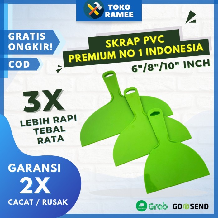 +++++] SEKRAP SKRAP KAPE PLASTIK PVC DEMPUL TEBAL 6 8 10 INCH