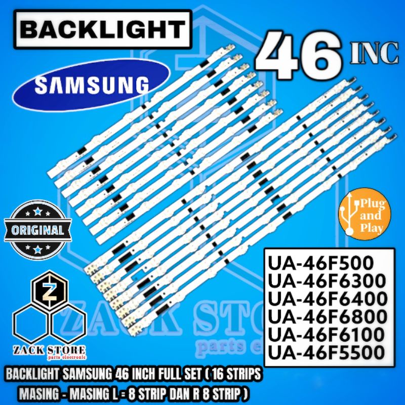BACKLIGHT TV LED SAMSUNG 46 INC UA 46F5000 46F5500 46F6100 46F6300 46F6400