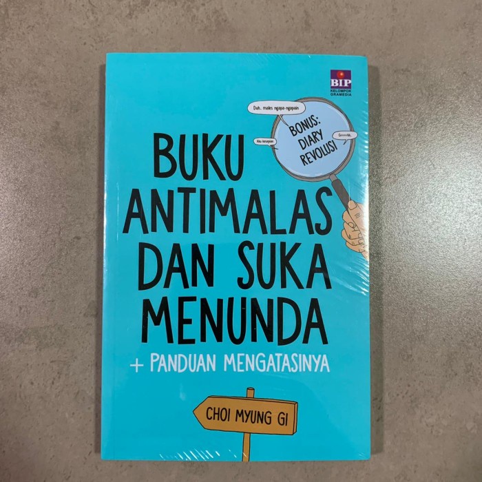 

Buku Anti Malas dan Suka Menunda + Panduan Mengatasinya Segel Original