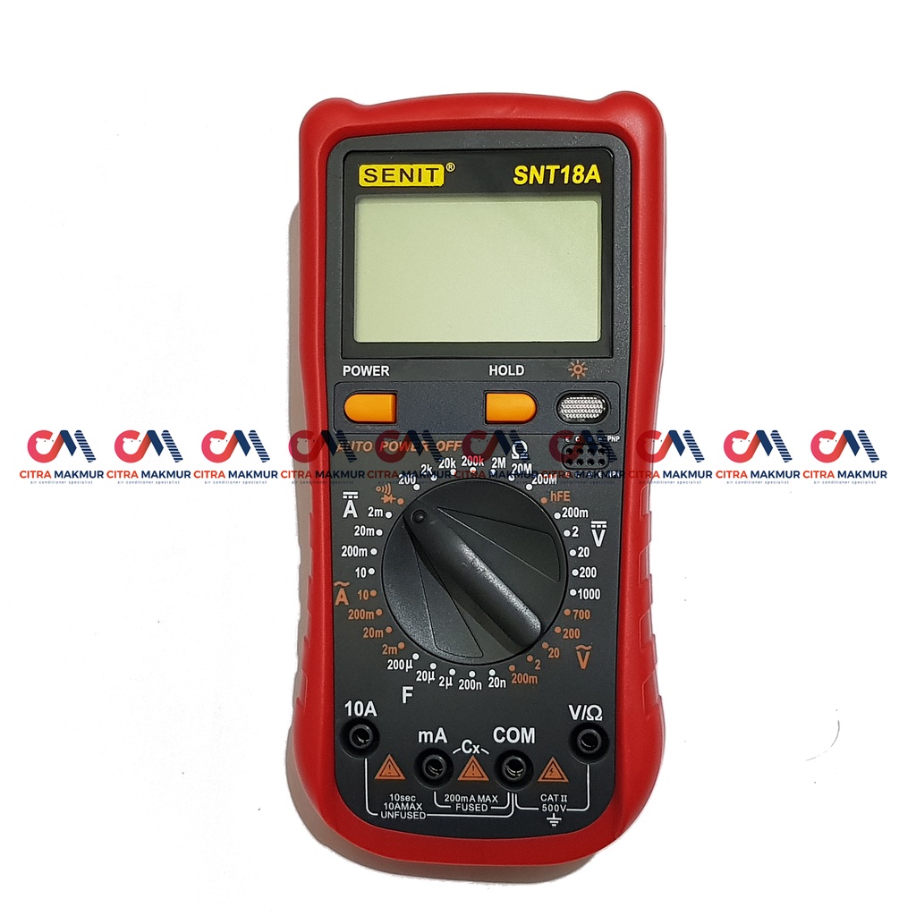 Digital Multimeter Alat Ukur Listrik Setrum Tester Capacitor Multimeter Avometer Multitester Digital DC AC Diode TR SNT18A