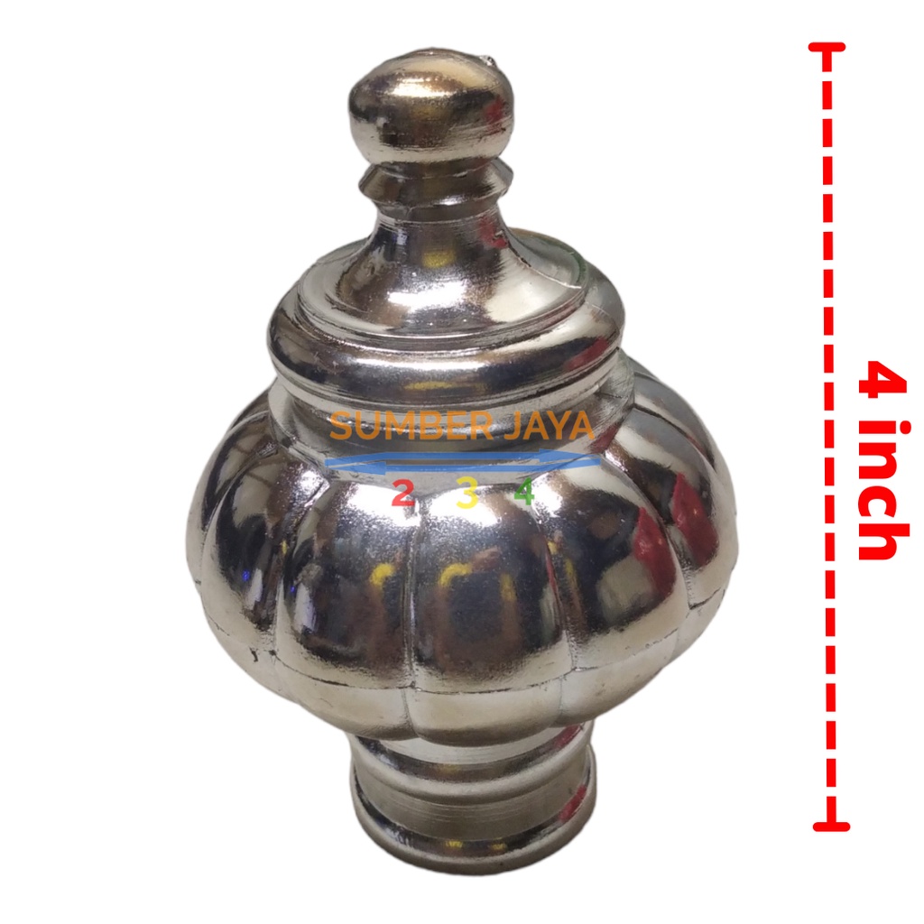 END CUP GORDEN TUTUP BATANG GORDEN PAGODA SILVER MANGGIS