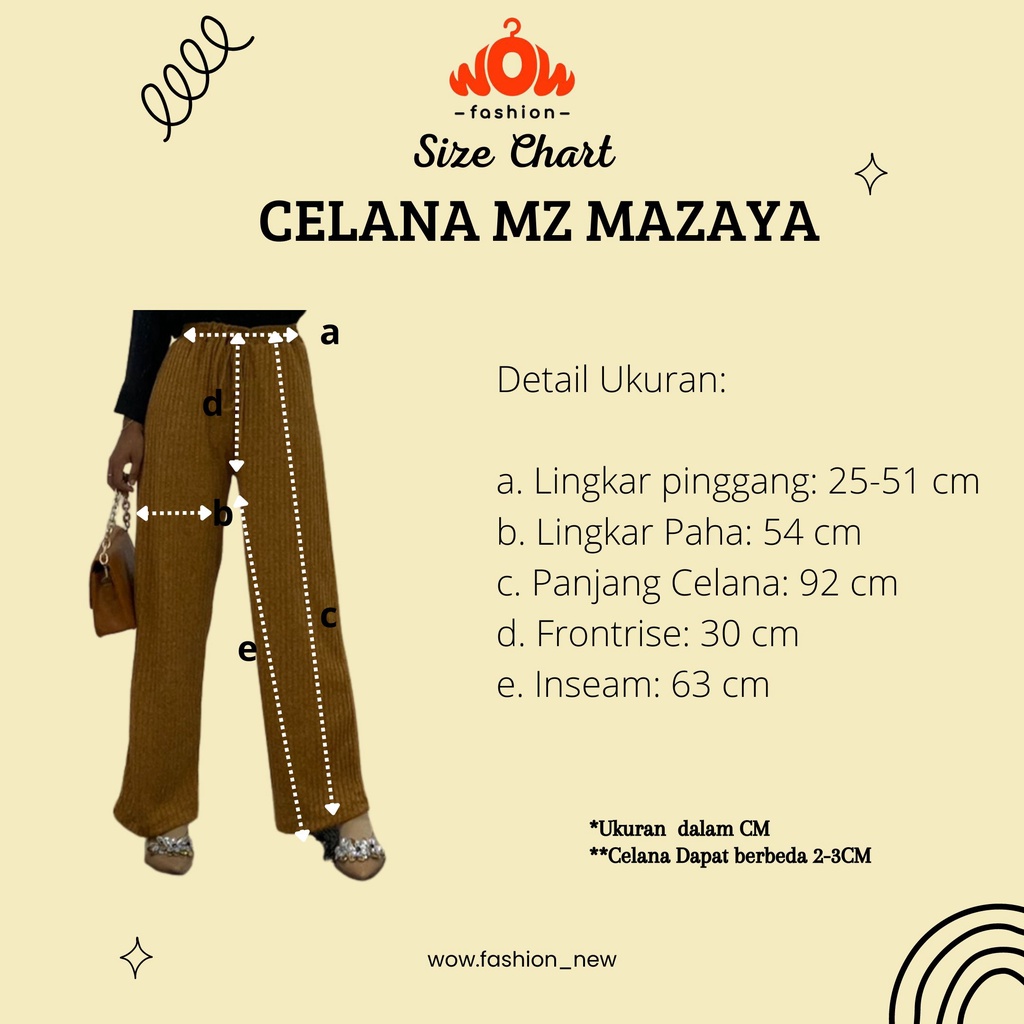 WOW-MN-MAZAYA  KNIT PREMIUM WANITA/CELANA KNIT PREMIUM/CELANA BAHAN KNIT/CELANA SIMPLE/CELANA KNIT WANITA