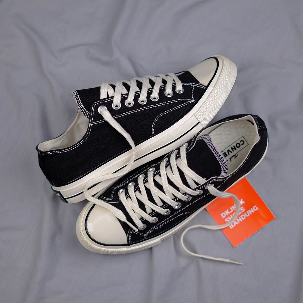 SEPATU PRIA CONVERSE170 ALL STAR NOT ORIGINAL 70s BLACK WHITE PREMIUM HIGH KARAKTER KWS TRENDS SEPAT