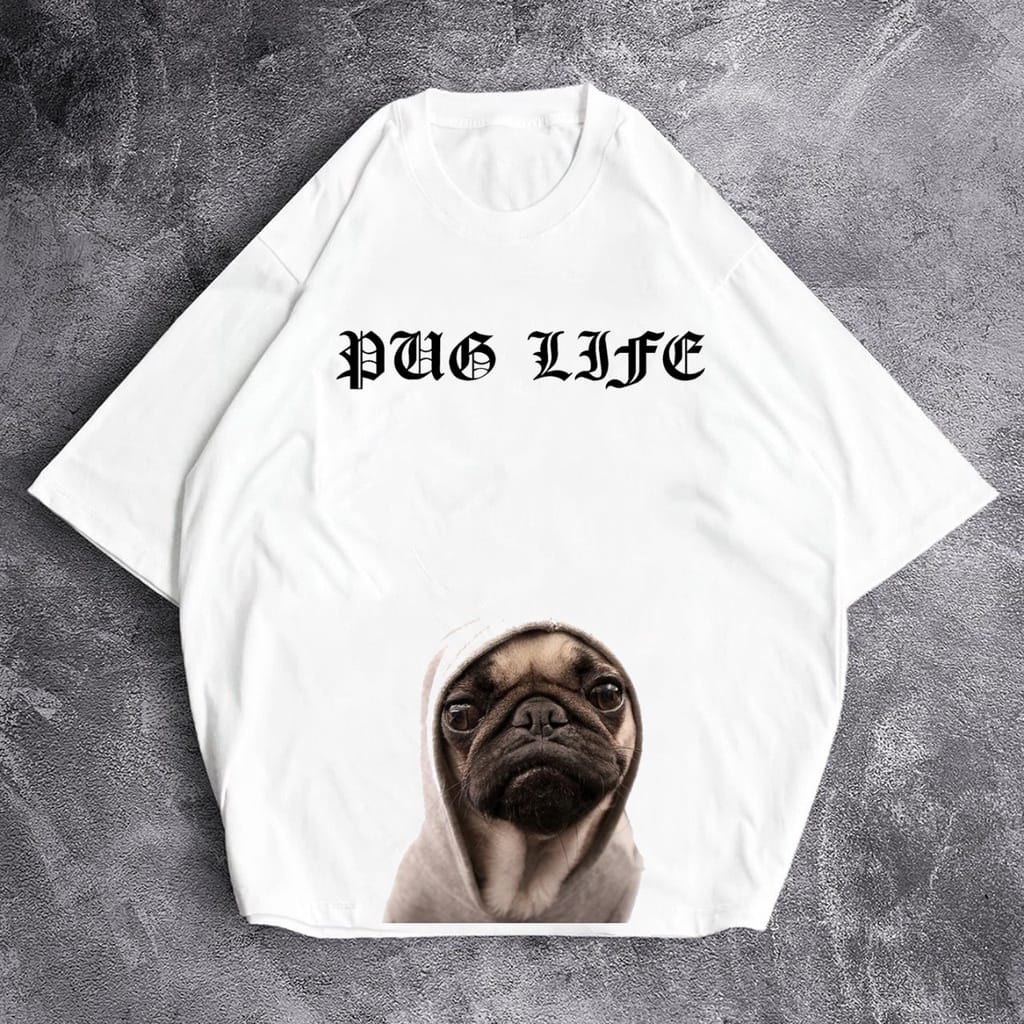 MakeGrosir - KAOS OVERSIZE WANITA DOG LIFE