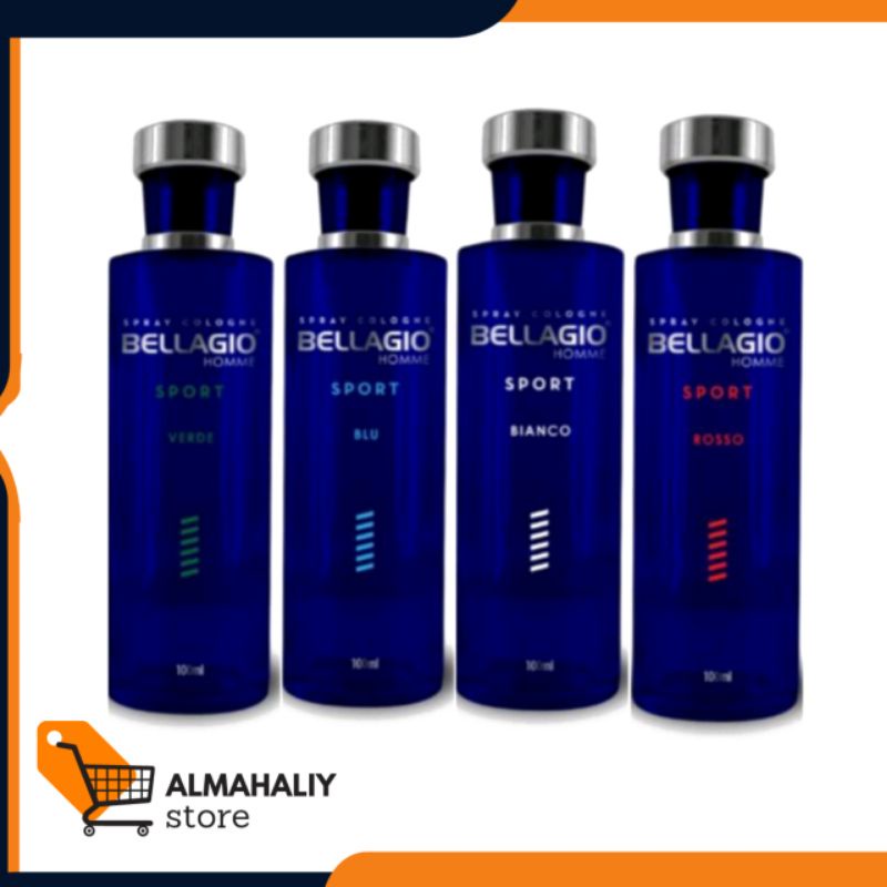 Bellagio SPORT parfum 100ml/Rosso/Blu/Bianco/Verde