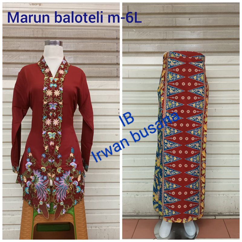 kebaya encim/stelan kebaya modern/rok encim/stelan encim lengan panjang