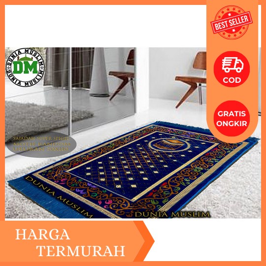 Sajadah Turky Imam Jumbo Ukuran 80 X 120 Cm Model Karpet Super Spiegel Sejadah Tebal Lembut Alas Sho