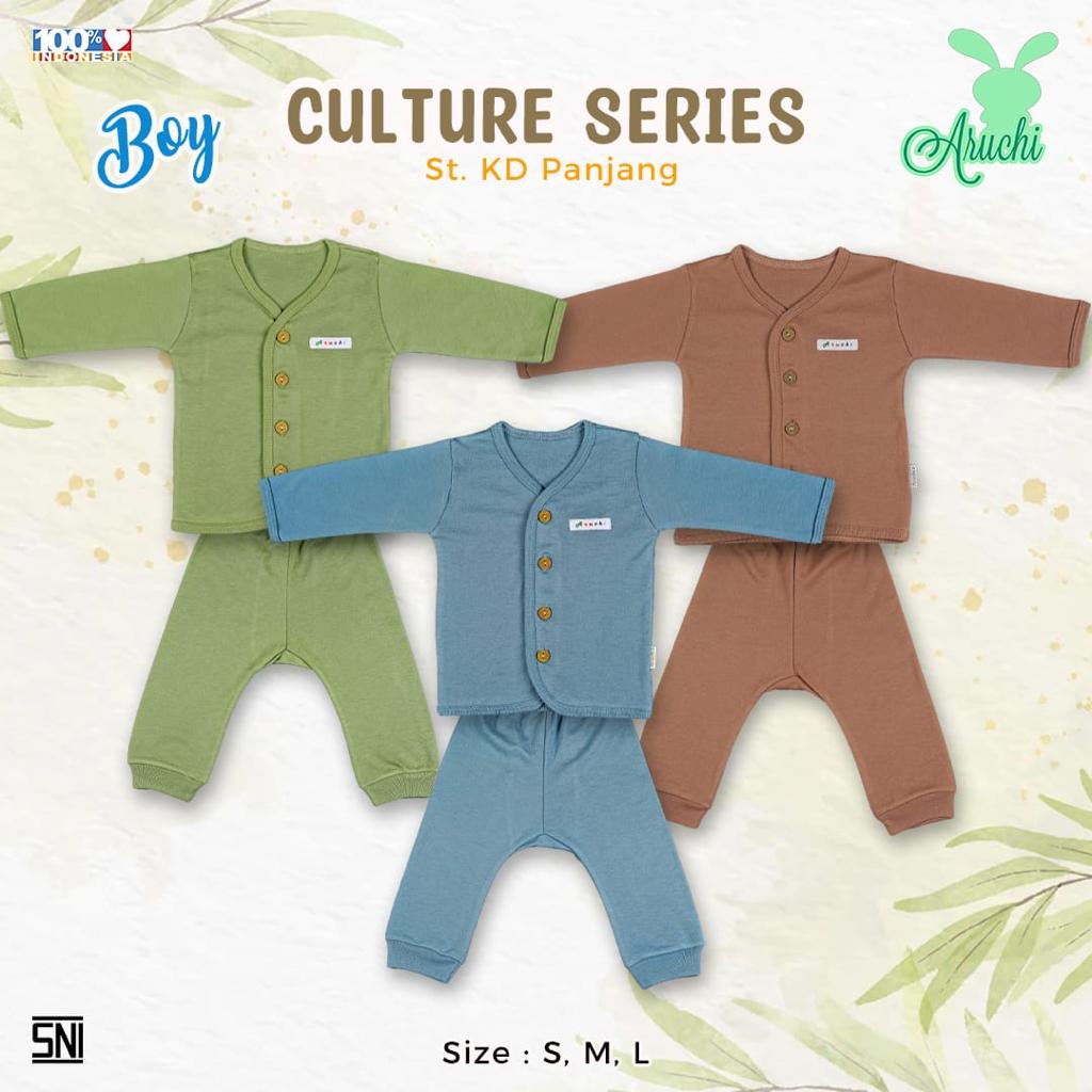 Aruchi Setelan SML XL XXL BOY Pendek / Panjang Polos Culture CBKS