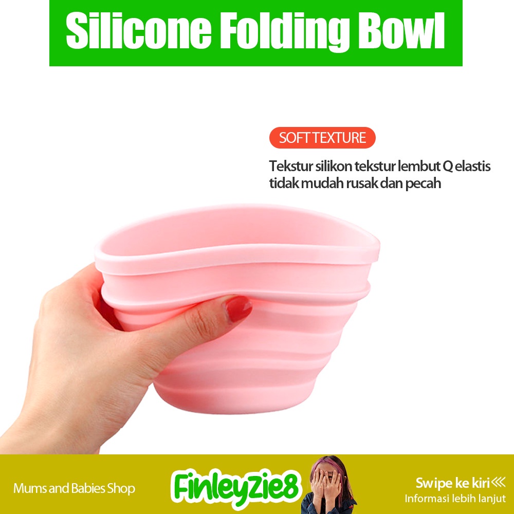 Mangkuk Lipat / Mangkuk Lipat Silicone Tahan Panas / Mangkuk Lipat Silikon / Mangkuk Silicone / Bowl Silicone / Bowl Silicon