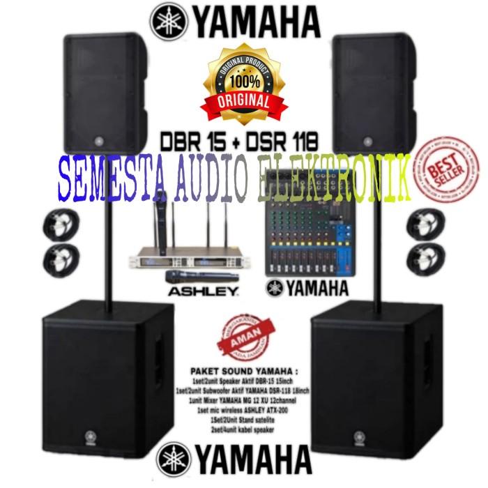 Paket Sound System Yamaha Dbr 15 / Subwoofer Yamaha Dsx 18 18 Inch 38