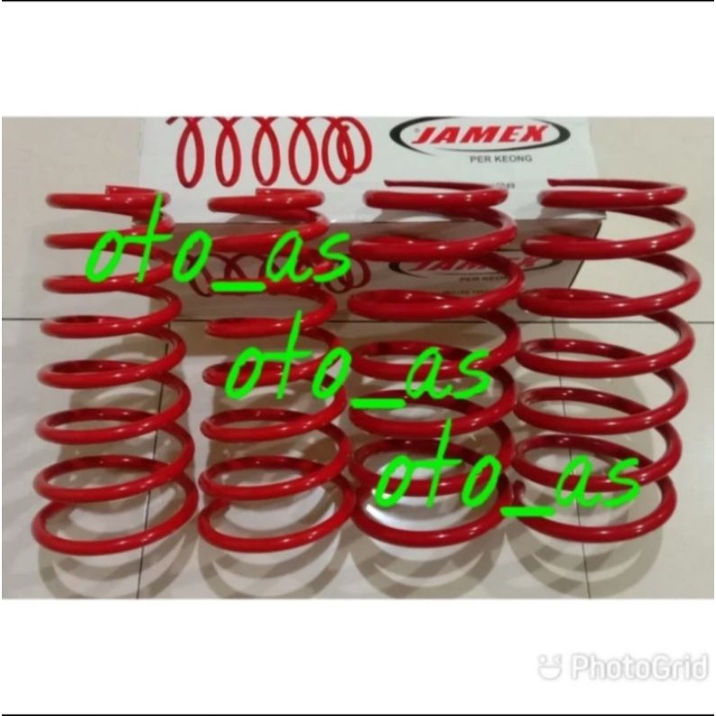 PAKET PER KEONG COIL SPRING JAMEX EMPUK TOYOTA HARRIER DEPAN-BELAKANG