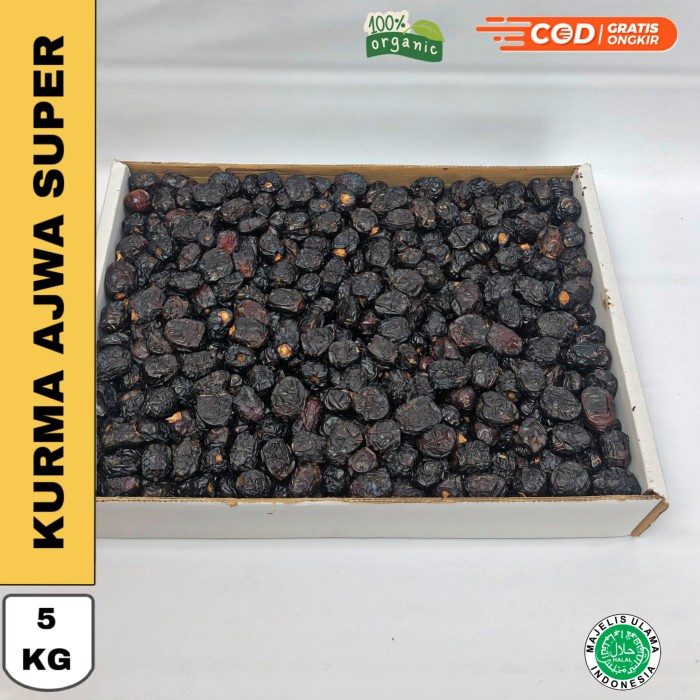 

KURMA AJWA PREMIUM 5 KG / AJWA PREMIUM / GRADE 2 / OLEH OLEH HAJI