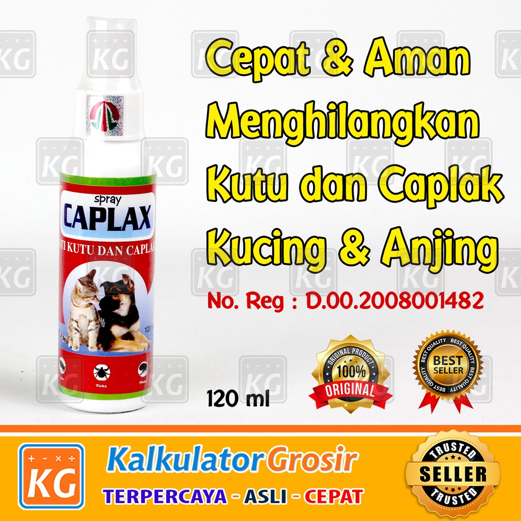 CAPLAX spray 120 ml - Membasmi Caplak Anjing Dan Kutu Kucing Anti Kutu Caplax For Cat And Dog