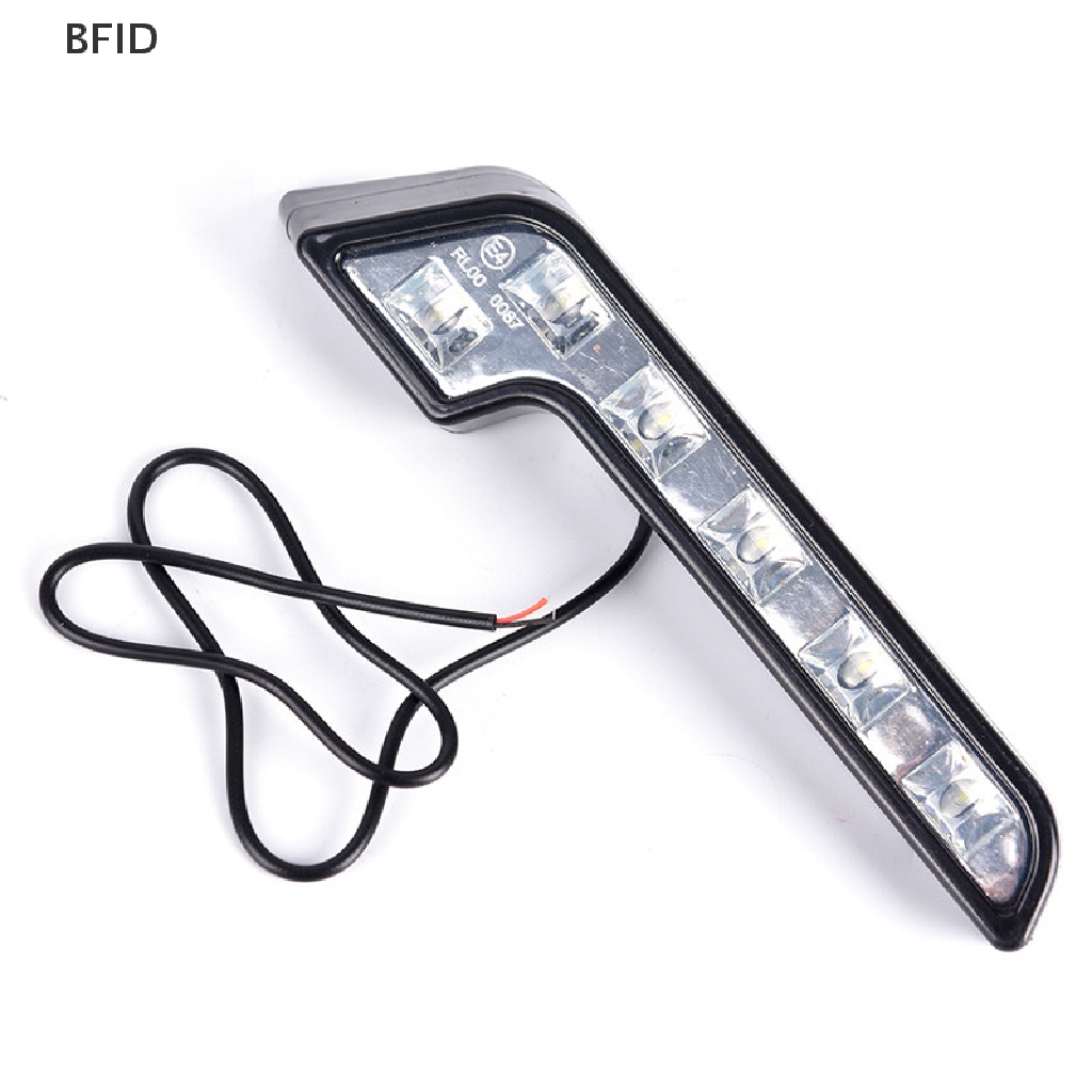 [BFID] 2x Terang 6LED Super White Lampu Berkendara Mobil Fog 12V DRL Siang Hari Running Light [ID]