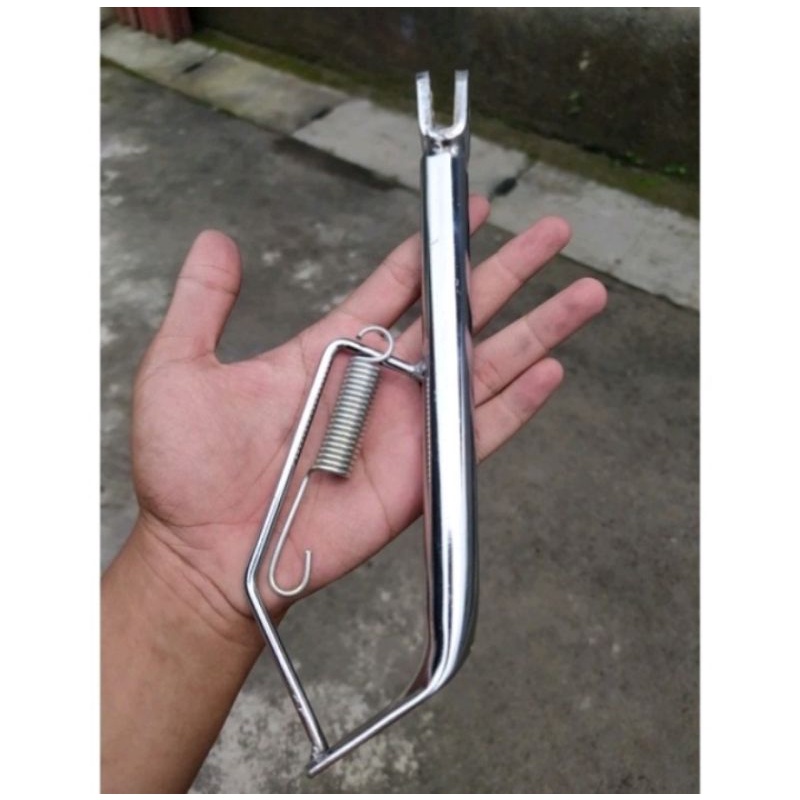 Standar Samping Honda chrome ring 17 Vario Beat scoopy 110 125 dan satu paketan standar samping dan standar 2 NTH