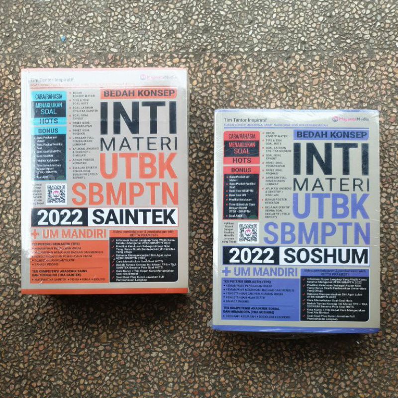 Bedah Konsep Inti Materi Utbk Sbmptn 2022 Saintek Soshum + Um Mandiri.
