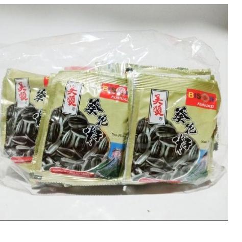 

Grosir CEMILAN KUACI BISON/KWACI BUNGA MATAHARI (1 Pack isi 20pcs) 04H