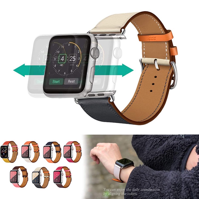 PU Leather Watch Strap Ultra 8 SE 7 6 5 4 3 I For iWatch Series 38mm 40mm 41mm 44mm 45mm 49mm