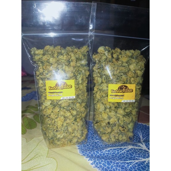 

Keripik bekicot kemasan (2bungkus @500gram)
