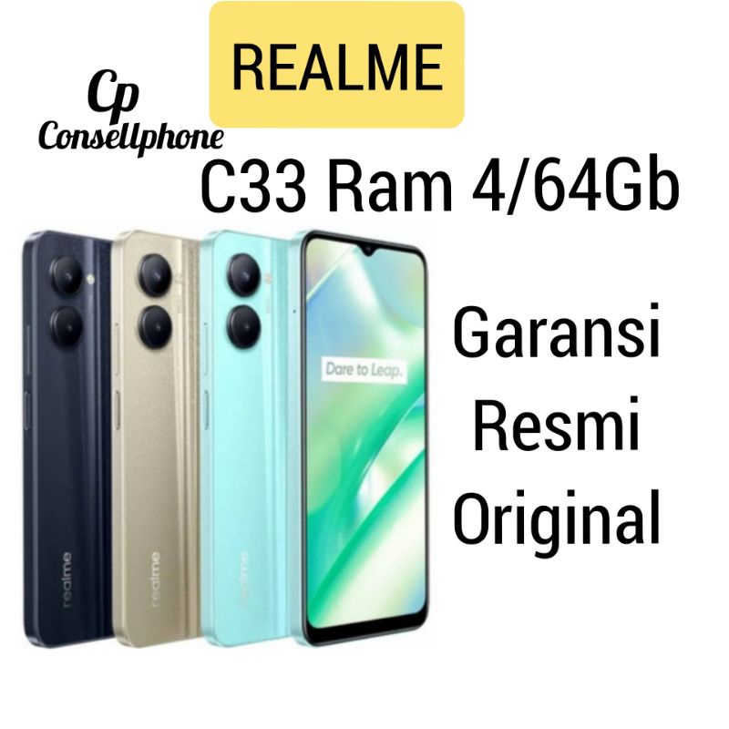 Realme C33 Ram 4/64 Garansi Resmi