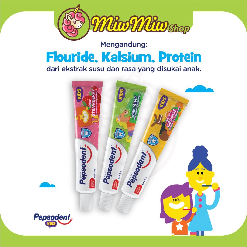 PEPSODENT Kids Toothpaste Pasta Gigi Anak