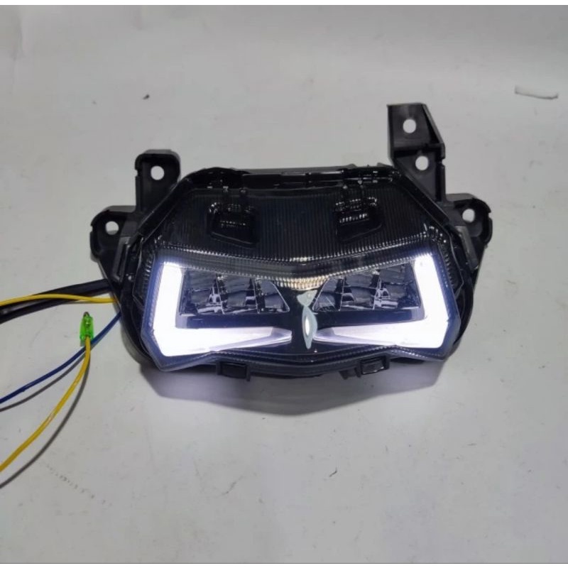 Stoplamp Lampu Rem Belakang JPA Running LED Smoke New Aerox 155 Connected Original JPA