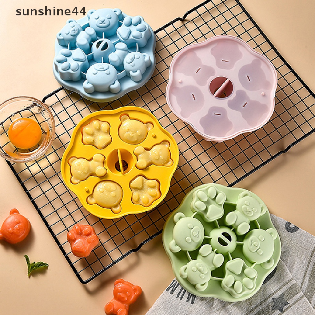 Sunshine Cetakan Silikon Kartun Beruang DIY Alat Decorag Kue Untuk Kotak Makan Bayi.