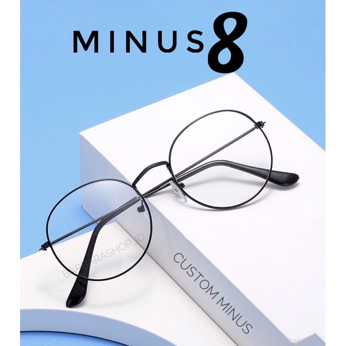 KACAMATA MINUS TINGGI CUSTOM LENSA MINUS 6-8