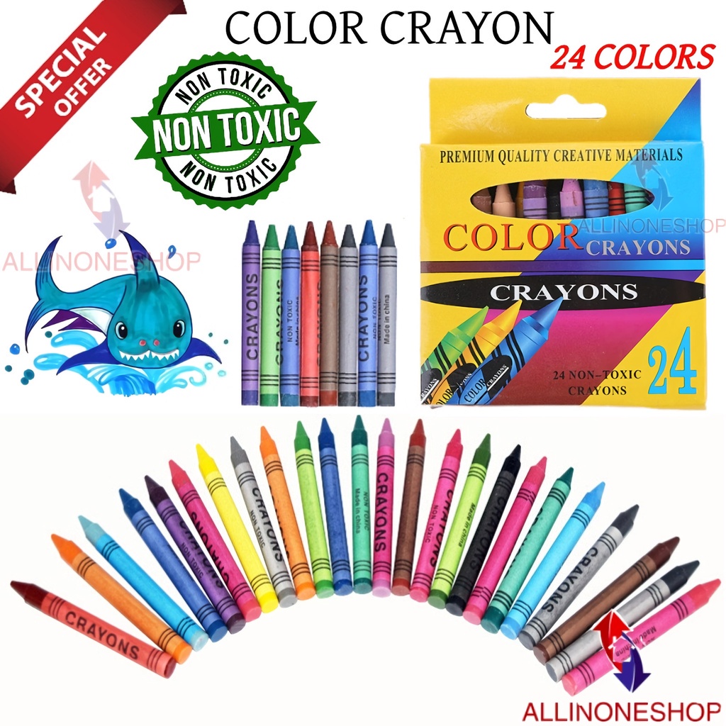 Crayon Set ART 24 Warna / Pensil Krayon 24 pcs