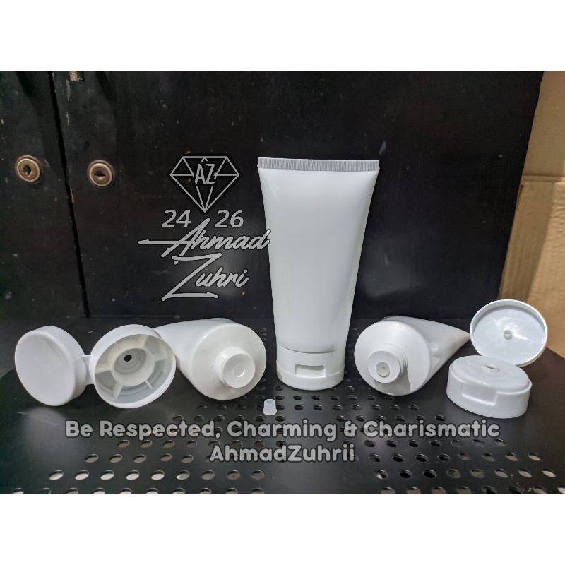 [isi 1.000pcs] Tube Kosong 150ml Putih Fliptop Minimal Order 25pcs - Botol Tube 150ml Putih Tutup Fl