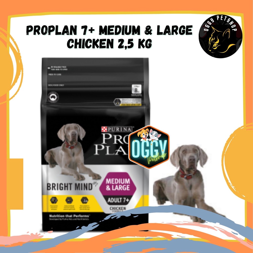 PROPLAN Dog Adult 7+ Bright Mind Medium &amp; Large Chicken 2.5kg