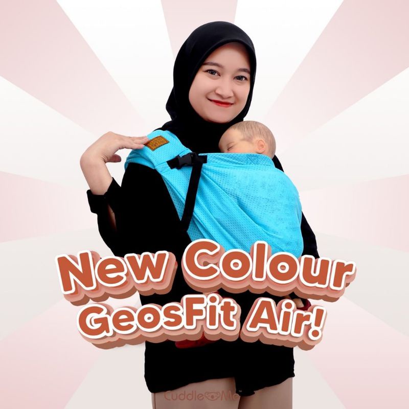 CUDDLE ME Geosfit Air Gendongan Bayi Newborn M Shape Geos Baby Carrier Cikarang Bekasi