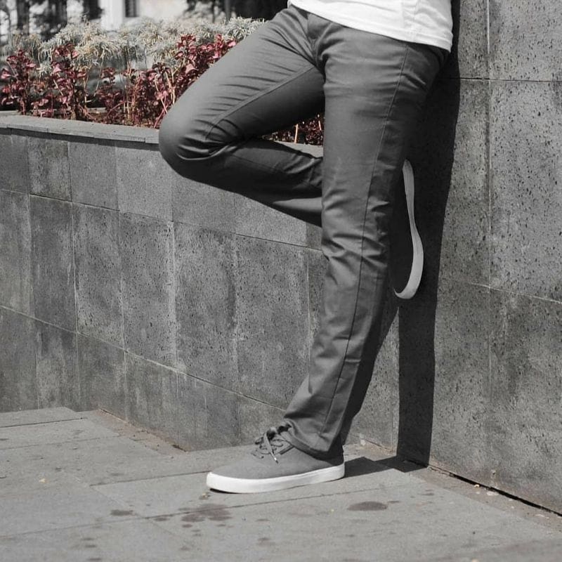 CELANA KANTOR PRIA BURLOIS HITAM SEMI WOOL SLIM FIT SIZE 28-44