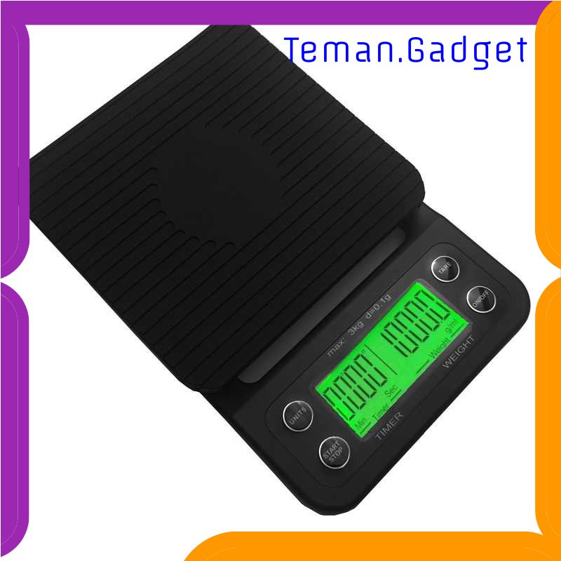 TG - DPR Taffware Digipounds Timbangan Dapur Timer 3kg Akurasi 0.1g - NS-CF1