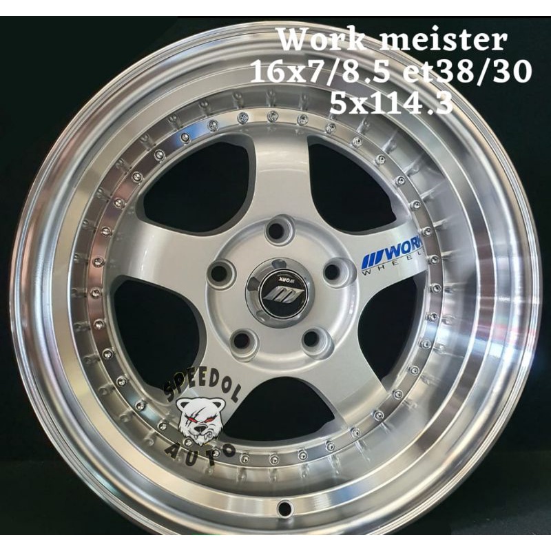 velg work meister r16 velg racing mobil work meister ring 16 hole 5