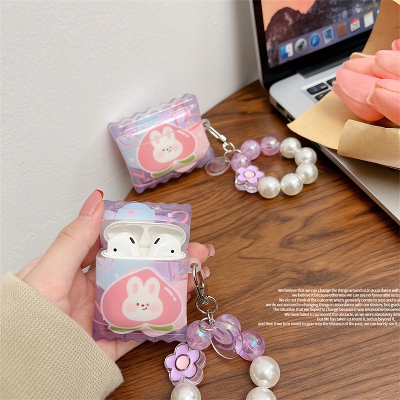 Bonbon Bunny Softcase for Airpods 1 2 Pro 3 Case Airpods Lucu