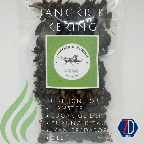 Jangkrik Kering Pakan Channa Burung Kicau Hamster