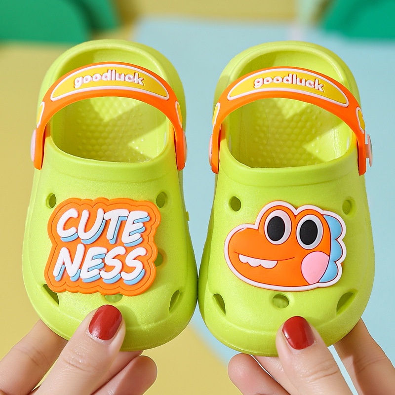 Sepatu Sendal Anak Buaya Cuteness Anak Laki Laki Anak Perempuan Unisex Sendal Karet Anti Slip Baim Kodok Crocs A688