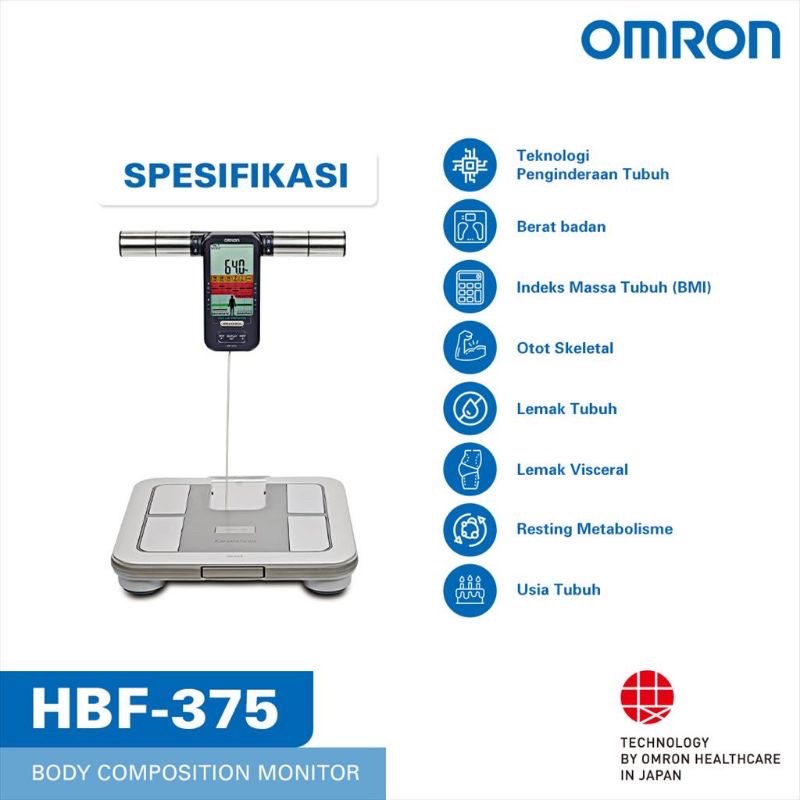 OMRON KARADA SCAN HBF-375 TIMBANGAN LEMAK BADAN BODY COMPOSITION MONITOR