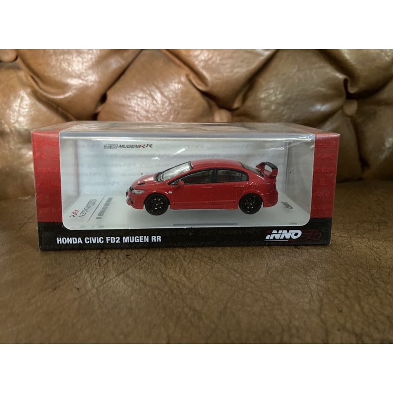 Inno Inno64 1/64 Honda Mugen Civic RR FD2 Red Merah