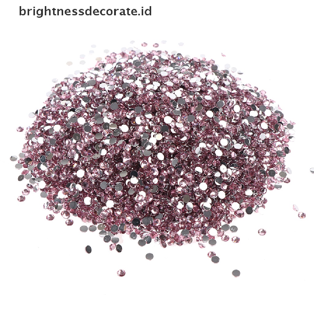 [Birth] 10000pcs 3MM Berlian Imitasi AB Susu Jelly Flatback Resin Kristal Untuk Dekorasi Nail Art [ID]