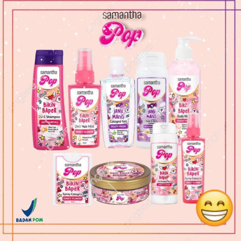 ❤️ yamshop ❤️ [NEW] Samantha Pop Series /Hairt Mist / Body Scrub / Cologne Gel / Spray Cologne / Spl