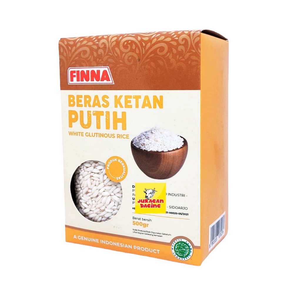 

Finna Beras Ketan Putih White Glutinous Rice 500gr