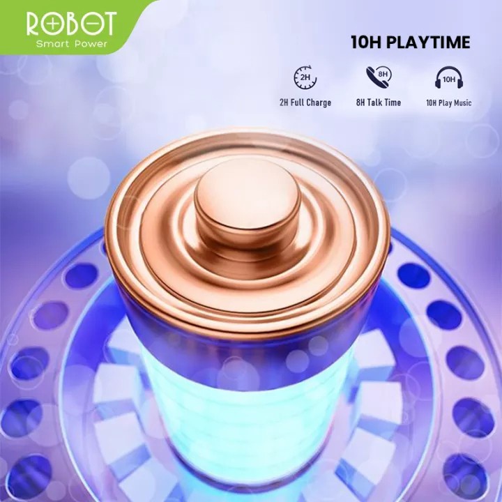 Earphone Bluetooth Robot Talk10 - Headset Robot Talk 10 Bluetooth 5.0 for Android and iPhone