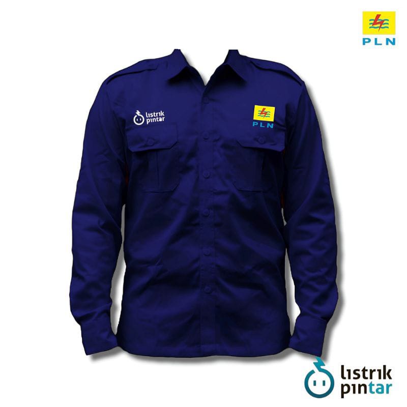 Kemeja PLN listrik Pintar seragam pln listrik pintar baju oln listrik pintar