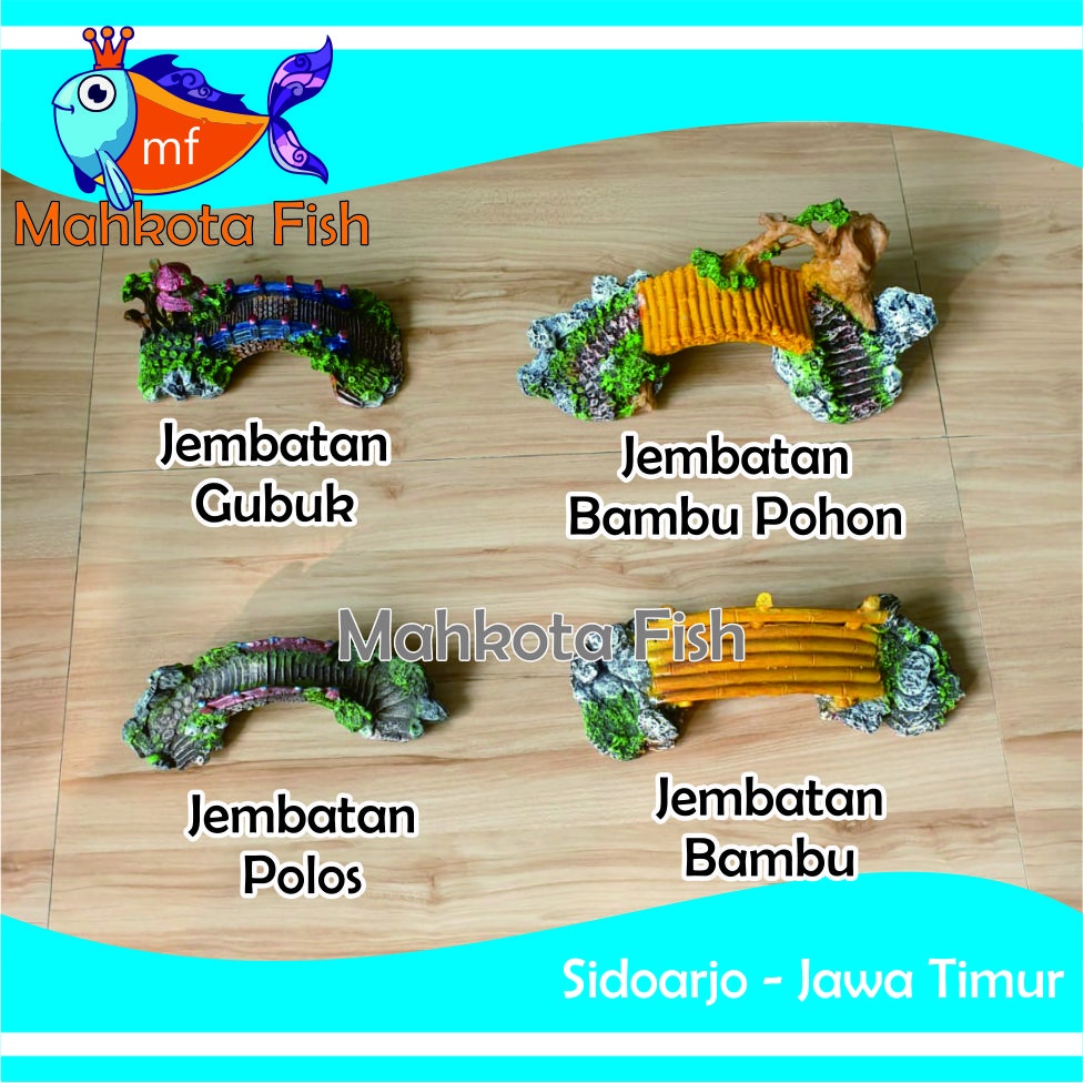 Hiasan Aquarium JEMBATAN | Mainan JEMBATAN Aquarium | Mainan JEMBATAN | Hiasan Fiber (GRATIS BUBLE WRAP)