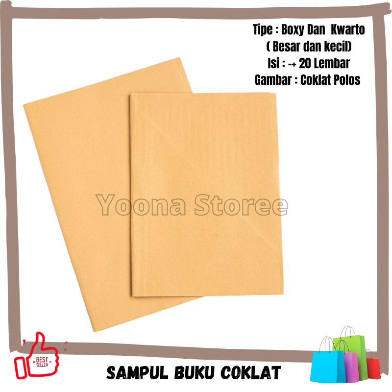 

Sampul Buku Coklat Polos - Ukuran Boxy dan Kwarto 38-58