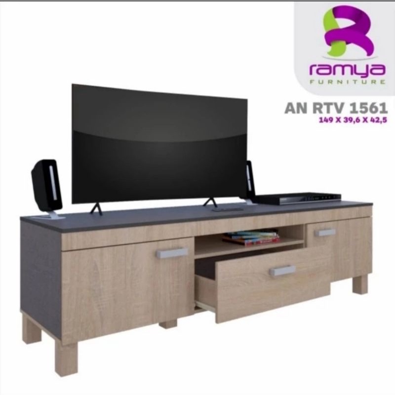 Rak Tv Meja Tv Panjang 150 Minimalis Modern Rak Tv Retro Ramya