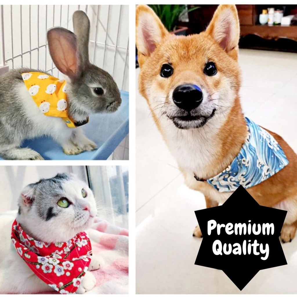 Bandana Dog &amp; Cat Scarf Collar Anjing &amp; Kucing FEFARM